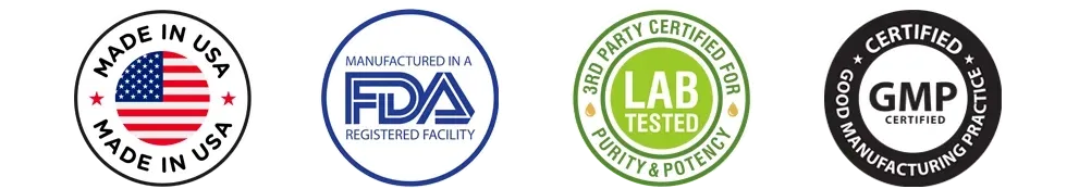 FDA Registered - Made in USA - Lab Tested - GMP Certified